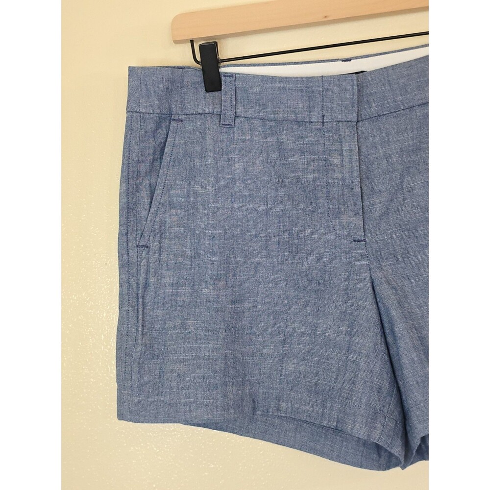 J.Crew Blue Chambray Shorts Womens Size 12 NWT 100% Cotton Casual Summer - Picture 5 of 11